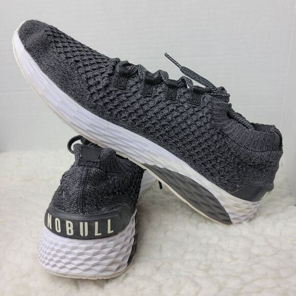 Nobull Aspire Mens Sneaker Size 15 Black Knit Runner Graphite Shoes - Picture 8 of 12